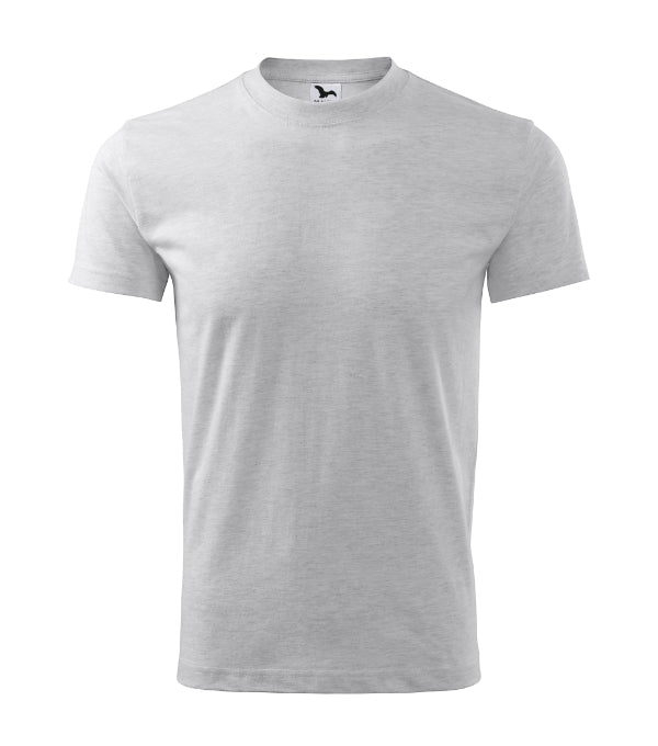 Classic 101 Tričko unisex — svetlosivý melír