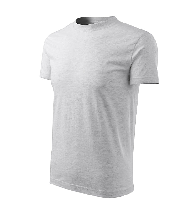 Classic 101 Tričko unisex — svetlosivý melír
