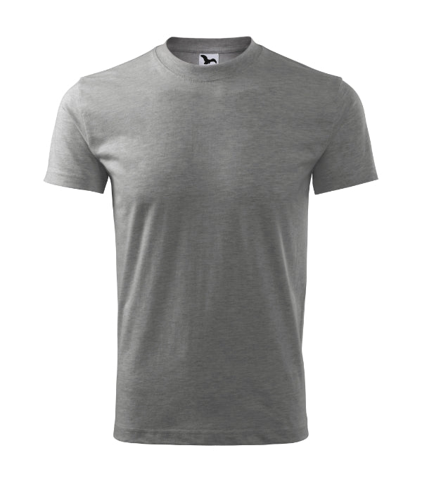 Classic 101 Tričko unisex — tmavosivý melír