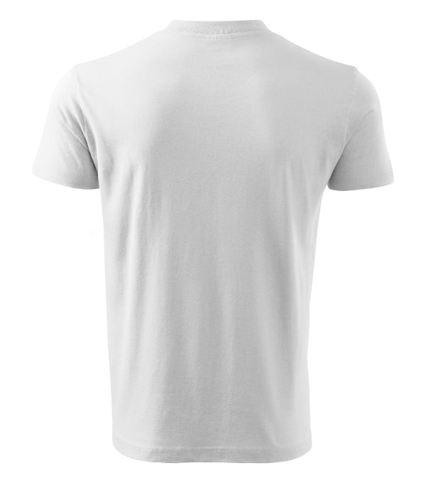 V-neck 102 Tričko unisex — biela