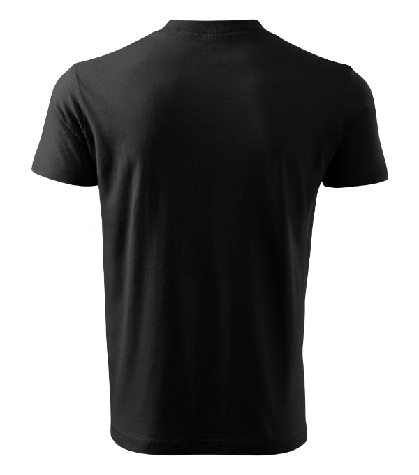 V-neck 102 Tričko unisex — čierna
