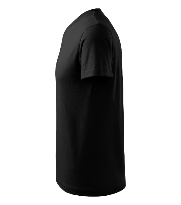 V-neck 102 Tričko unisex — čierna