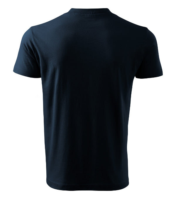 V-neck 102 Tričko unisex — tmavomodrá