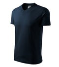 V-neck 102 Tričko unisex — tmavomodrá
