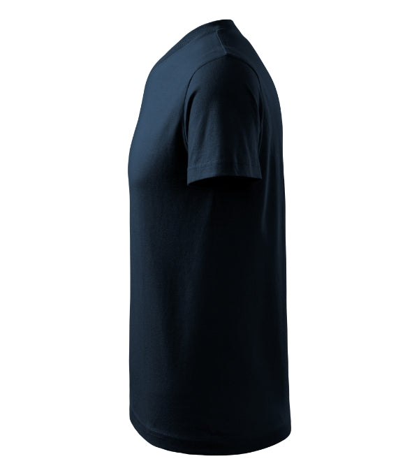 V-neck 102 Tričko unisex — tmavomodrá