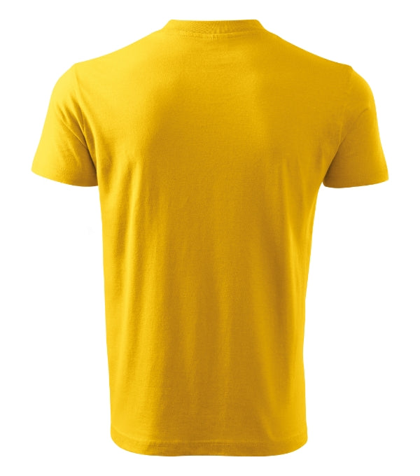 V-neck 102 Tričko unisex — žltá