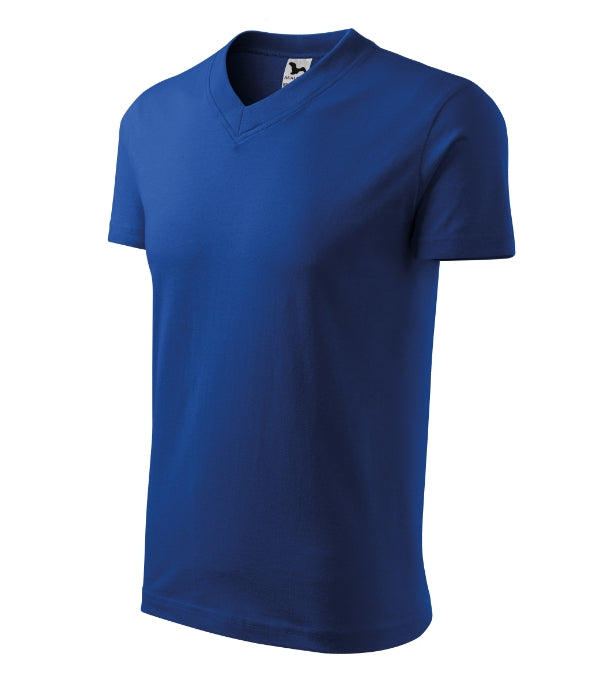 V-neck 102 Tričko unisex — kráľovská modrá