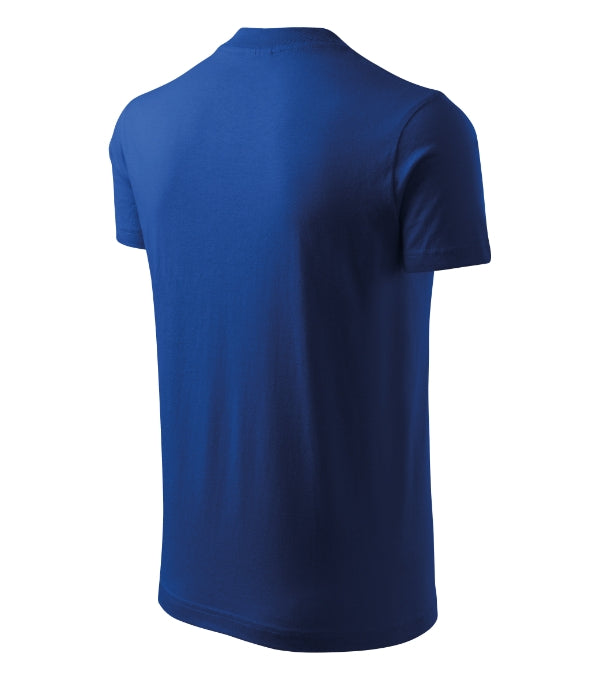 V-neck 102 Tričko unisex — kráľovská modrá