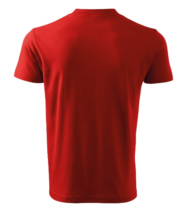 V-neck 102 Tričko unisex — červená