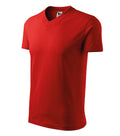 V-neck 102 Tričko unisex — červená