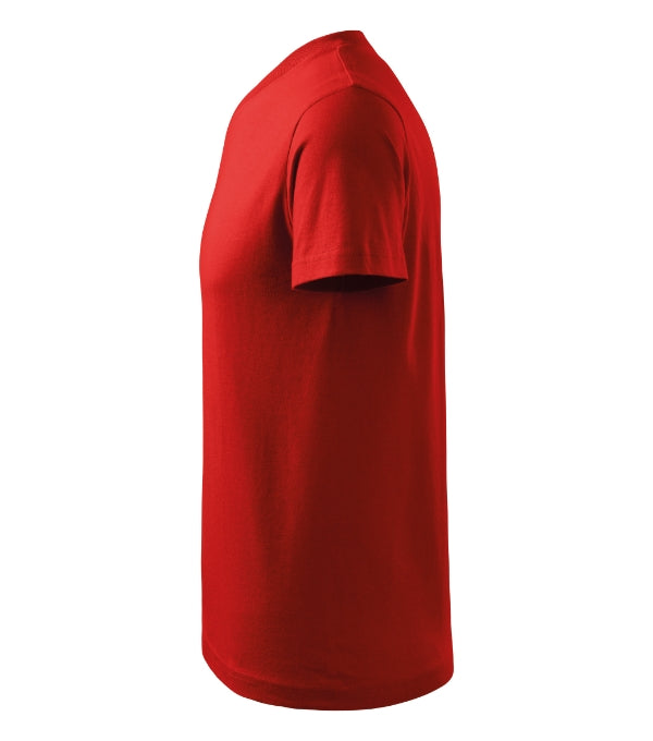 V-neck 102 Tričko unisex — červená