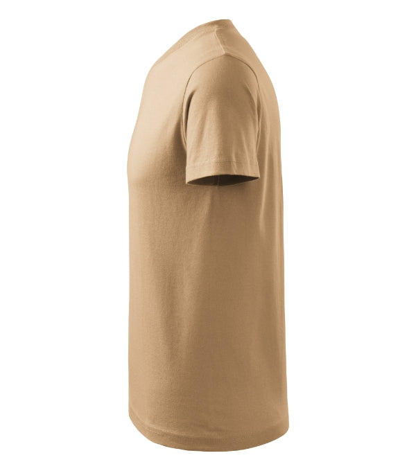 V-neck 102 Tričko unisex — piesková