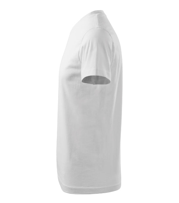 Heavy V-neck 111 Tričko unisex — biela