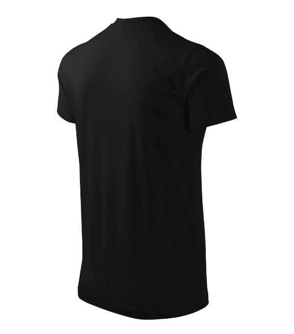 Heavy V-neck 111 Tričko unisex — čierna