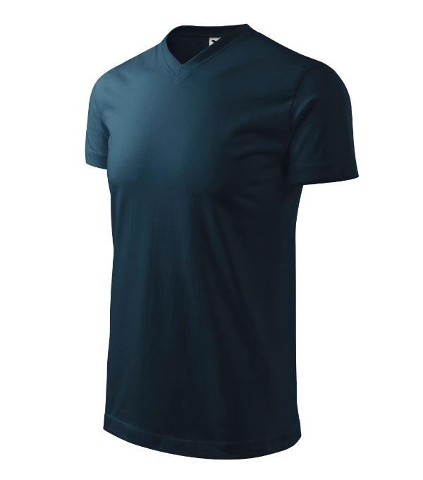 Heavy V-neck 111 Tričko unisex — tmavomodrá