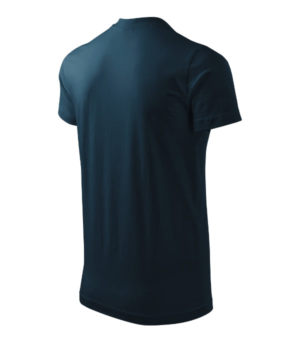 Heavy V-neck 111 Tričko unisex — tmavomodrá
