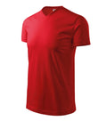 Heavy V-neck 111 Tričko unisex — červená