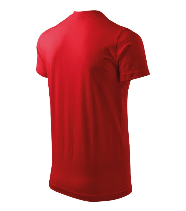 Heavy V-neck 111 Tričko unisex — červená