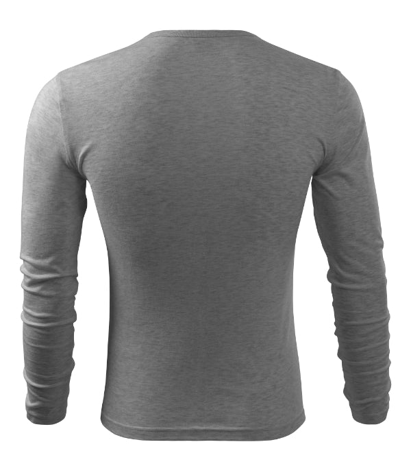 Fit-T LS 119 Tričko pánske — tmavosivý melír