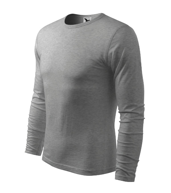 Fit-T LS 119 Tričko pánske — tmavosivý melír
