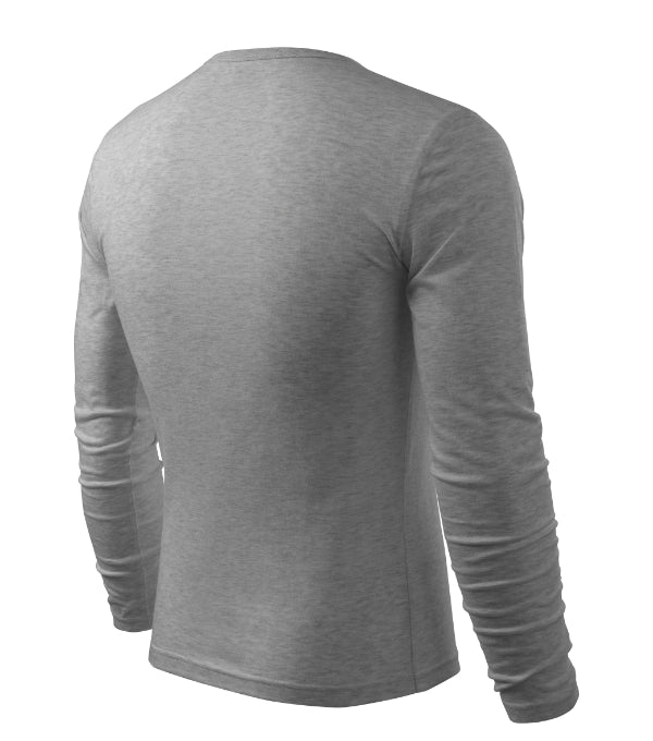 Fit-T LS 119 Tričko pánske — tmavosivý melír