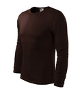 Fit-T LS 119 Tričko pánske — kávová