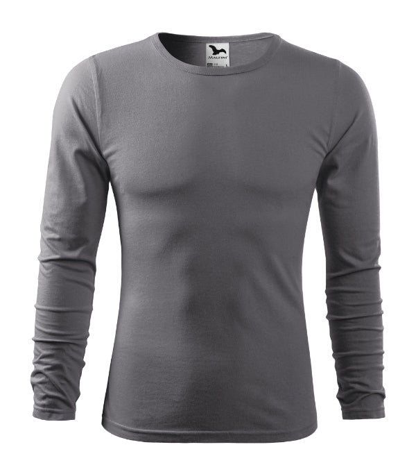 Fit-T LS 119 Tričko pánske — oceľovo sivá
