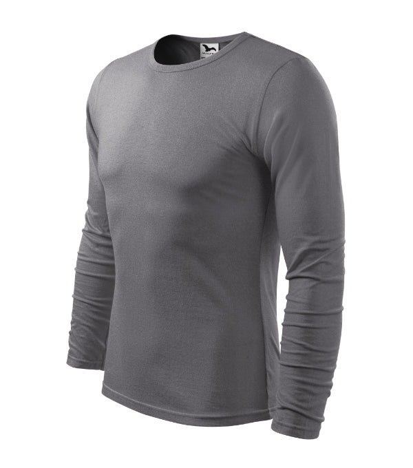 Fit-T LS 119 Tričko pánske — oceľovo sivá