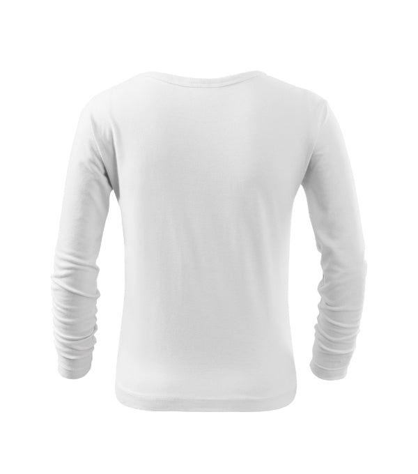 Fit-T LS 121 Tričko detské — biela