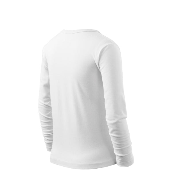 Fit-T LS 121 Tričko detské — biela