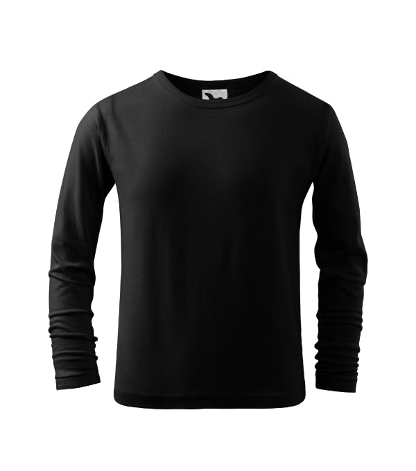 Fit-T LS 121 Tričko detské — čierna