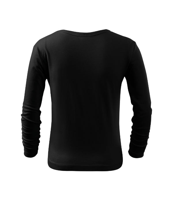 Fit-T LS 121 Tričko detské — čierna