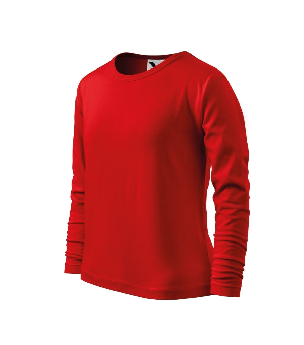 Fit-T LS 121 Tričko detské — červená