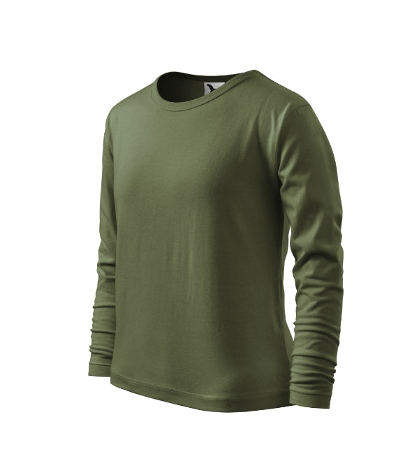 Fit-T LS 121 Tričko detské — khaki