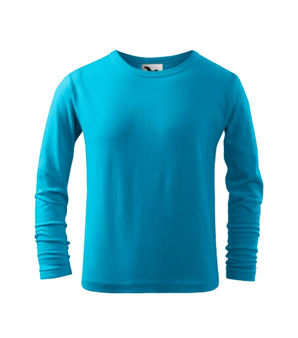 Fit-T LS 121 Tričko detské — tyrkysová