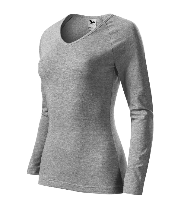 Elegance 127 Tričko dámske — tmavosivý melír