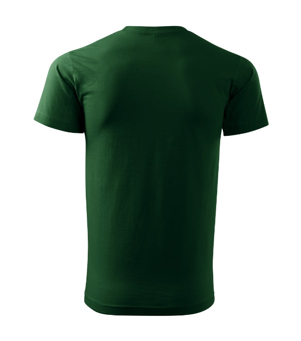 Basic 129 Tričko pánske — fľaškovozelená