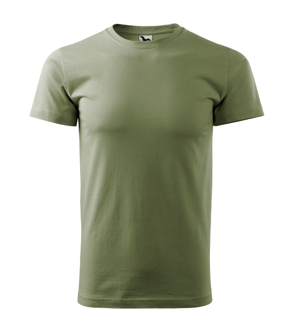 Basic 129 Tričko pánske — svetlá khaki