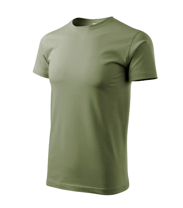 Basic 129 Tričko pánske — svetlá khaki