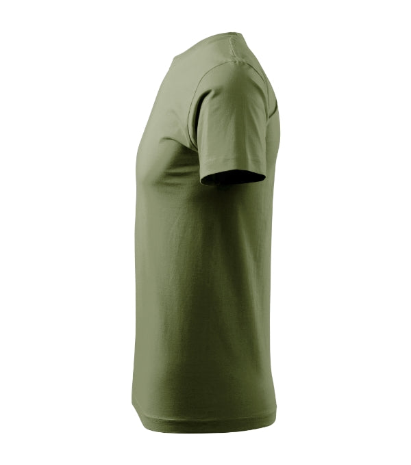 Basic 129 Tričko pánske — svetlá khaki