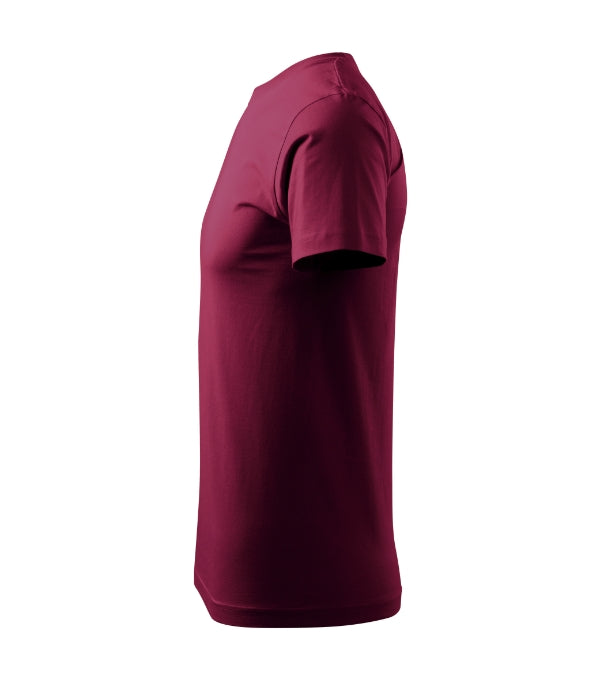 Basic 129 Tričko pánske — garnet