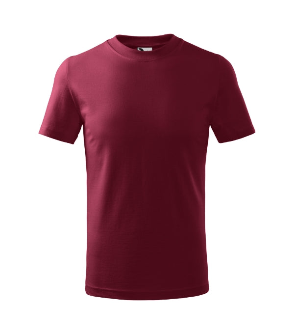Basic 138 Tričko detské — garnet