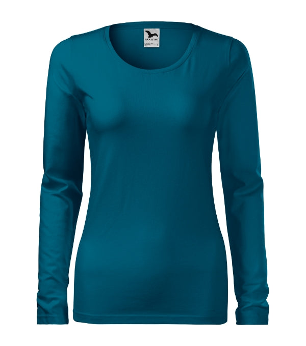 Slim 139 Tričko dámske — petrol blue