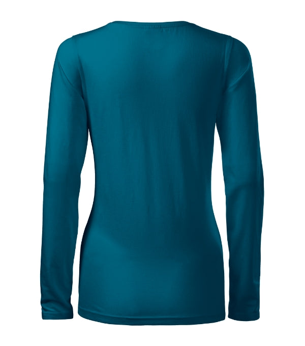 Slim 139 Tričko dámske — petrol blue
