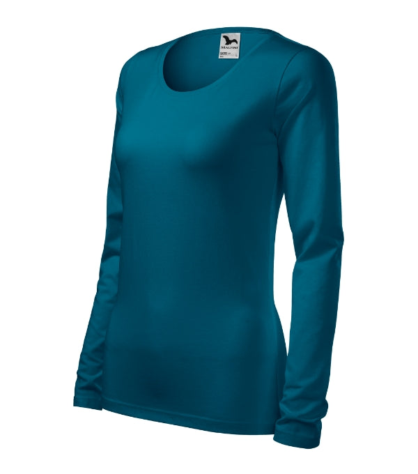 Slim 139 Tričko dámske — petrol blue