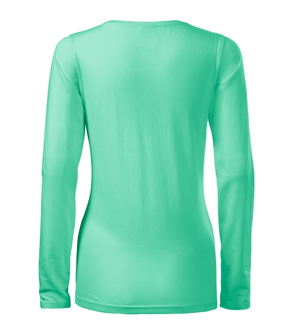 Slim 139 Tričko dámske — mätová