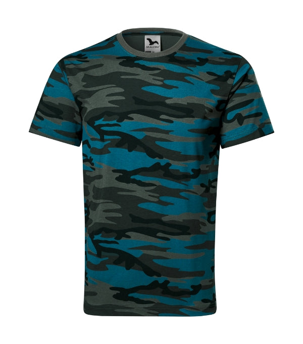 Camouflage 144 Tričko unisex — camouflage petrol