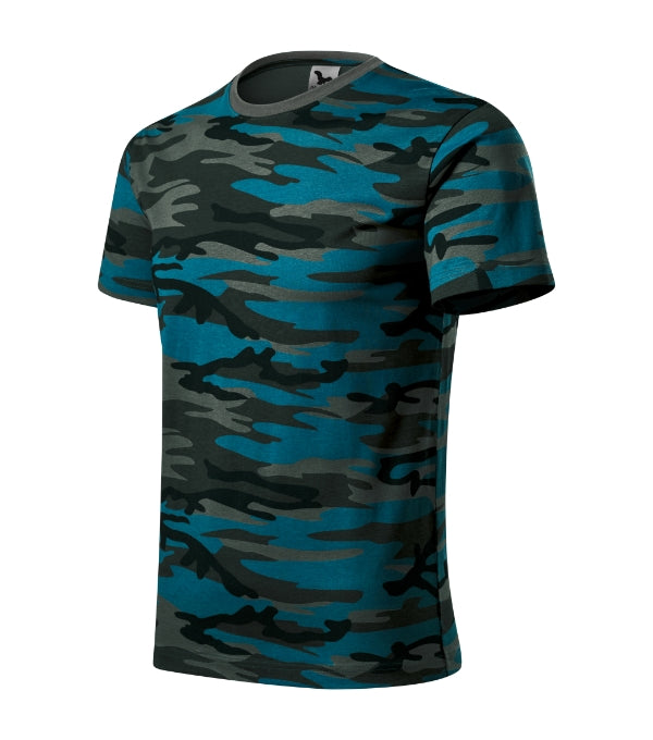Camouflage 144 Tričko unisex — camouflage petrol