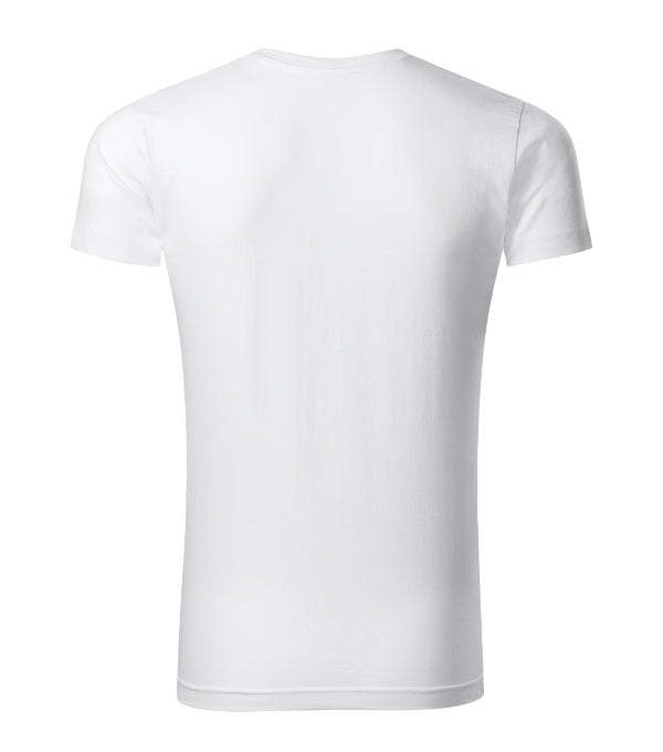 Slim Fit V-neck 146 Tričko pánske — biela
