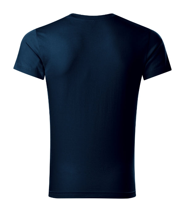 Slim Fit V-neck 146 Tričko pánske — tmavomodrá